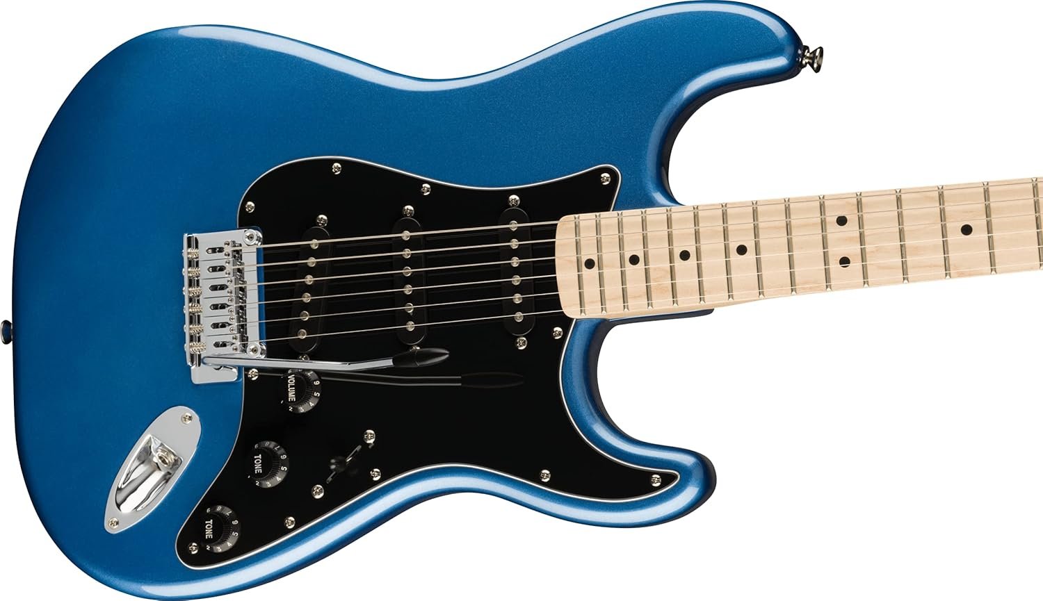 Squier Affinity Series Stratocaster Electric Guitar, with 2-Year Warranty, Lake Placid Blue, Maple Fingerboard