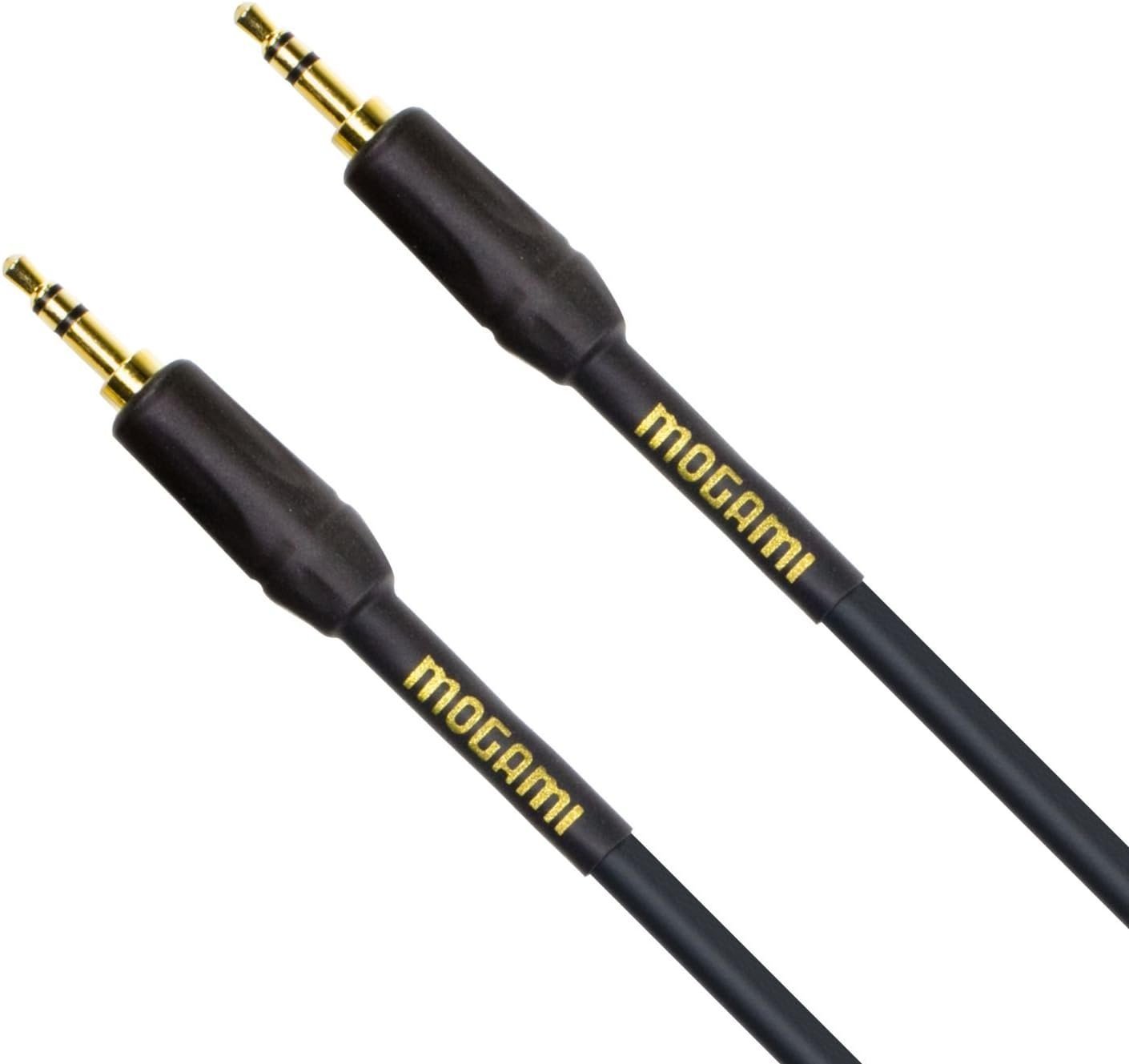 Mogami Gold 3.5-3.5-15 Stereo Audio Patch Cable, 3.5mm TRS Male Plugs, Gold Contacts, Straight Connectors, 15 Foot.