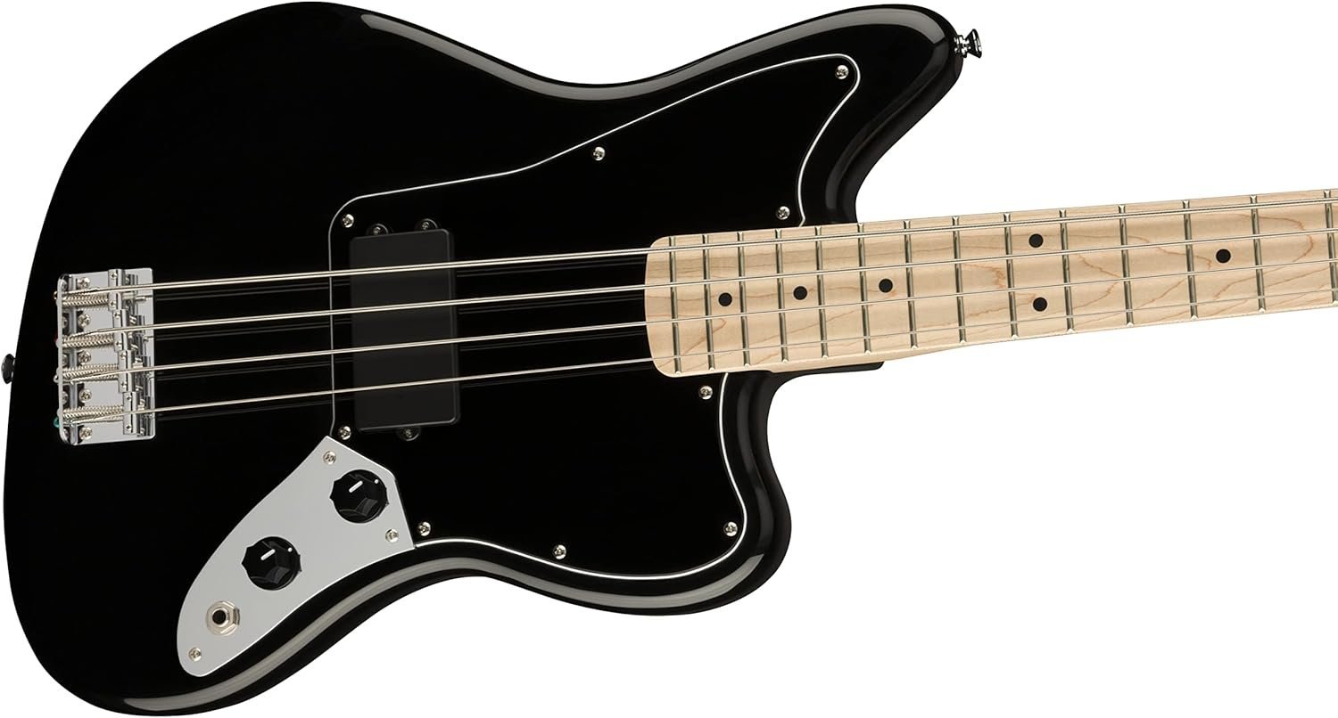 Squier Affinity Series Jaguar Bass, Black, Maple Fingerboard