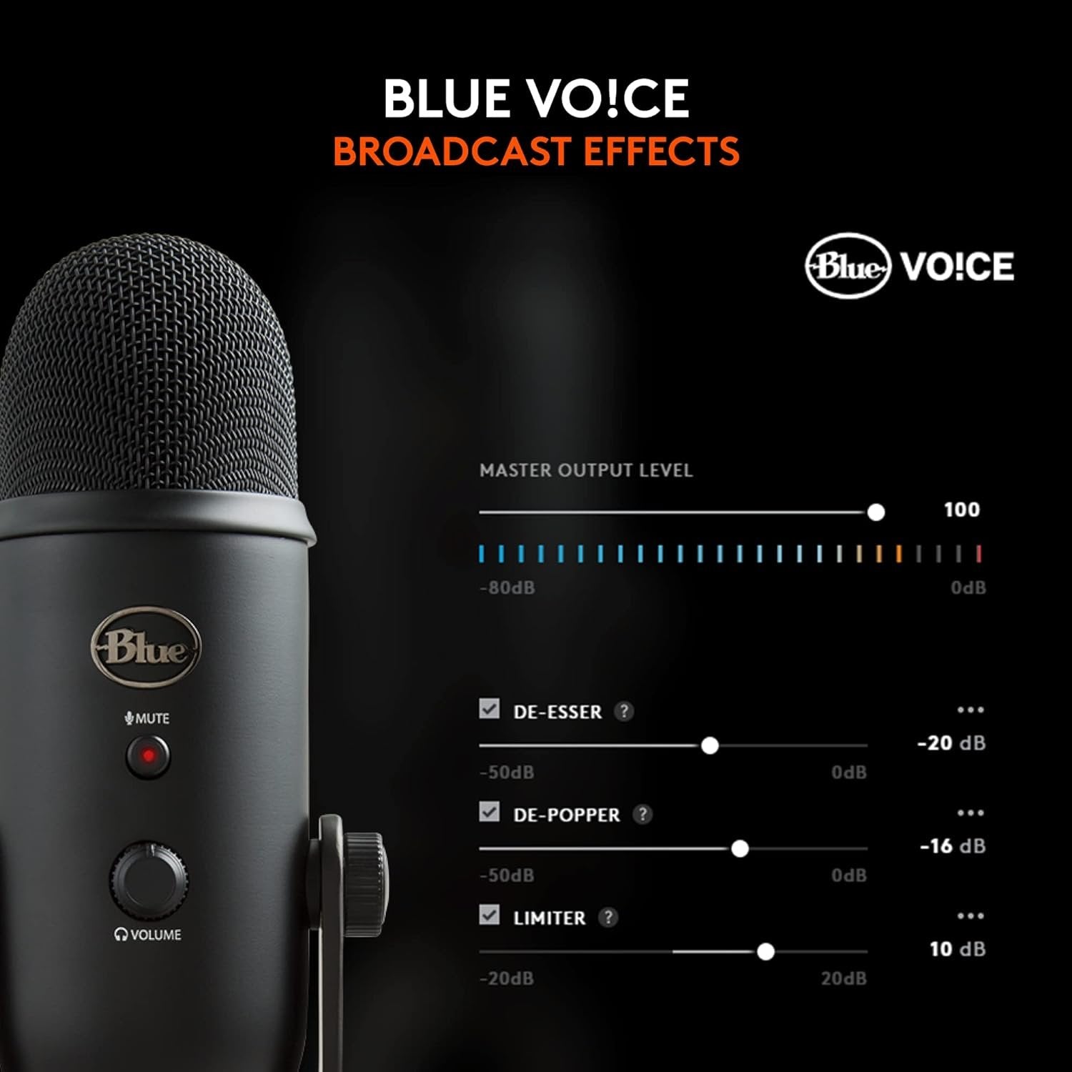 Blue Yeti USB Microphone for Recording, Streaming, Gaming,