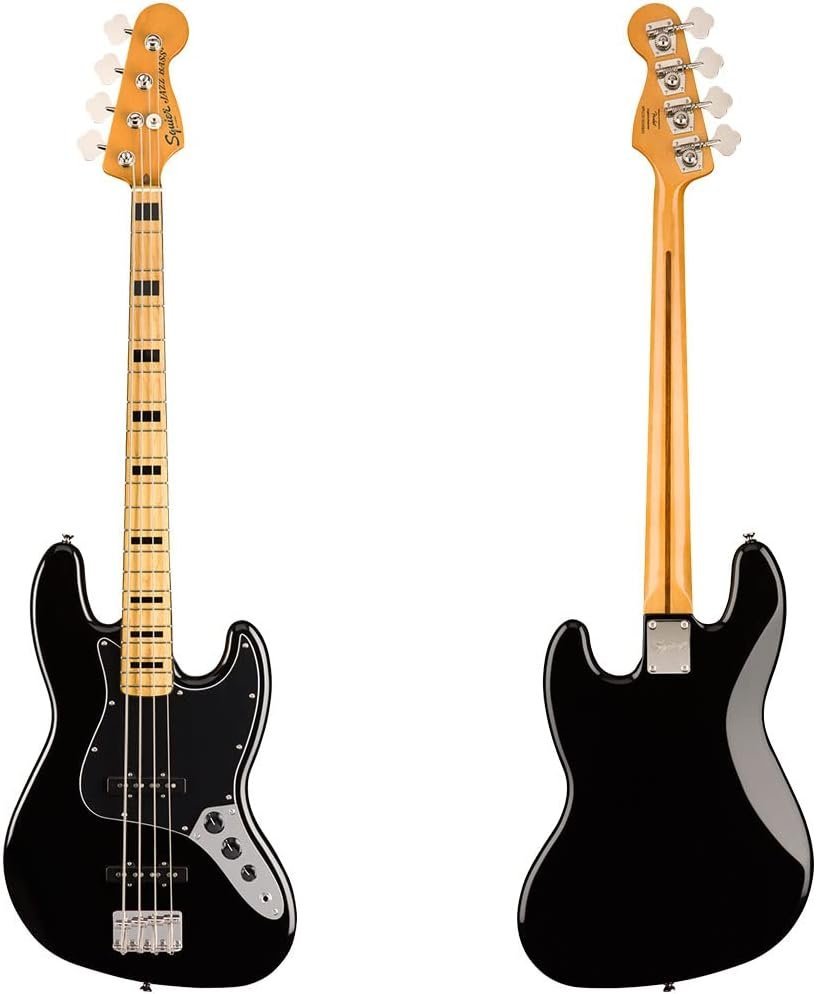 Squier Classic Vibe 70s Jazz Bass, Black, Maple Fingerboard
