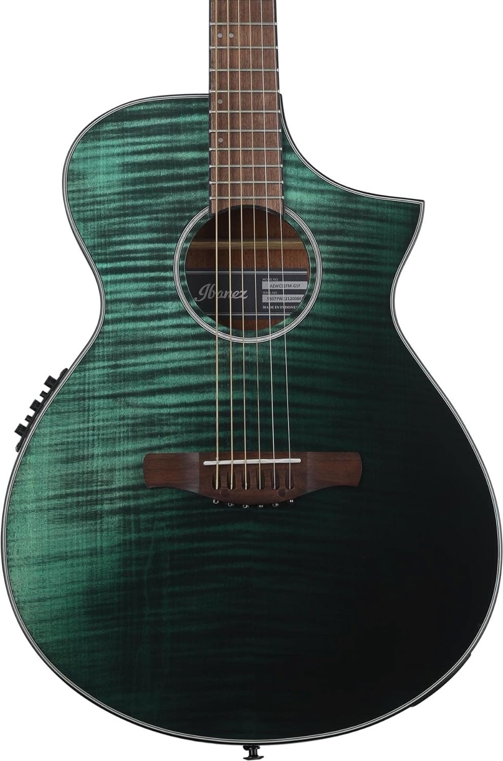 Ibanez AEWC32FMGSF Acoustic-electric Guitar - Dark Green Sunset Fade