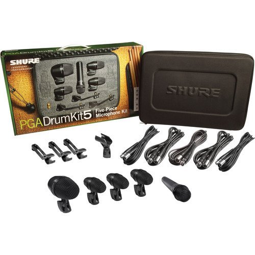 Shure 5-Piece Drum Microphone Kit (PGADRUMKIT5)
