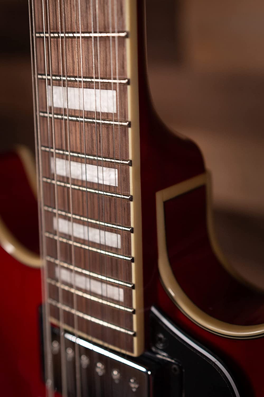 Ibanez Artcore AS7312 12-String Semi-Hollow Electric Guitar Transparent Red