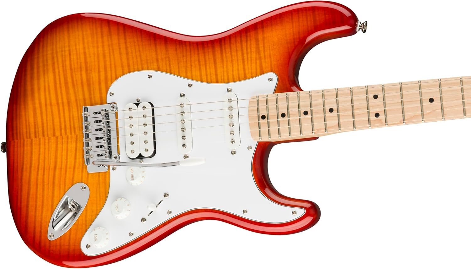 Squier Affinity Series Stratocaster FMT HSS Electric Guitar,Sienna Sunburst