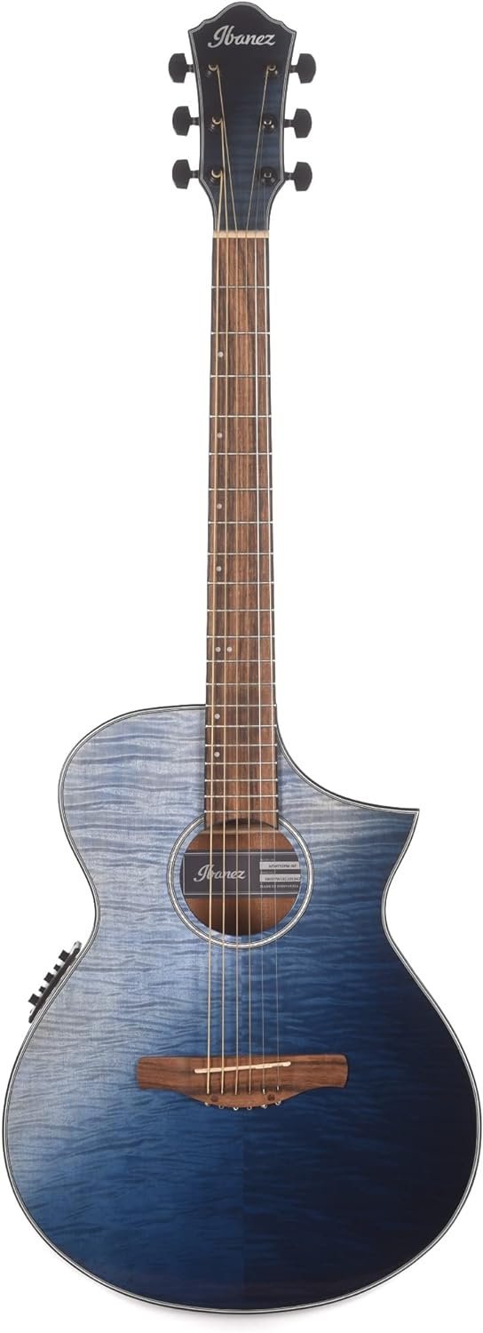 Ibanez AEWC32FM AE Acoustic Guitar Flamed Maple/Sapele Indigo Blue Burst Gloss