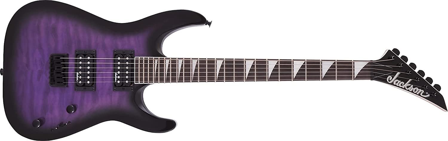Jackson JS Series Dinky Arch Top JS32Q DKA HT Transparent Purple Burst