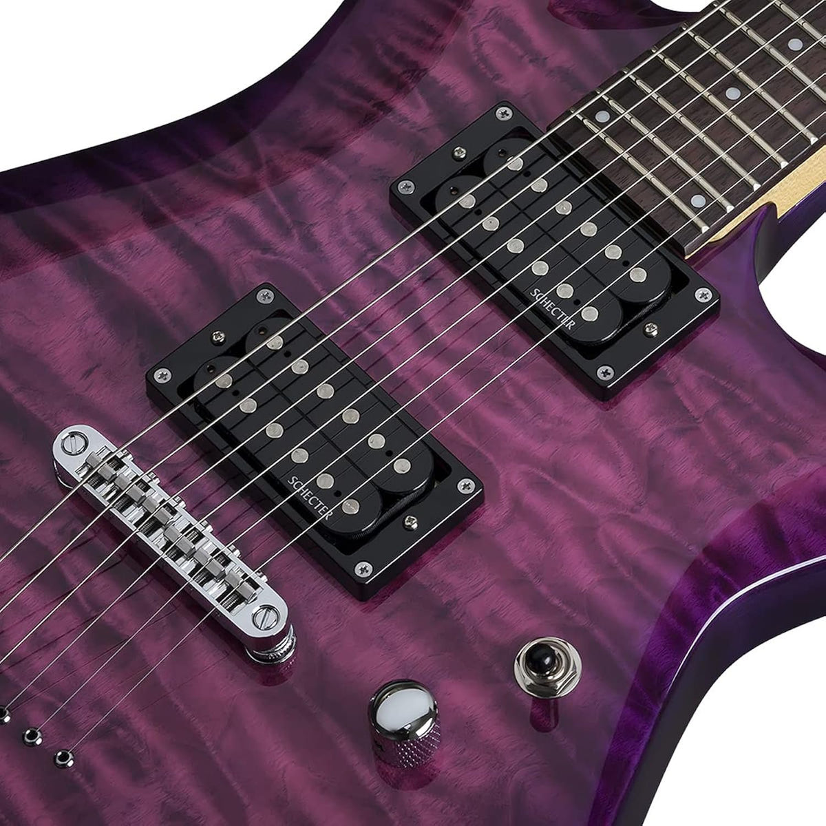 Schecter C-6 Plus Solid-Body Electric Guitar, EM