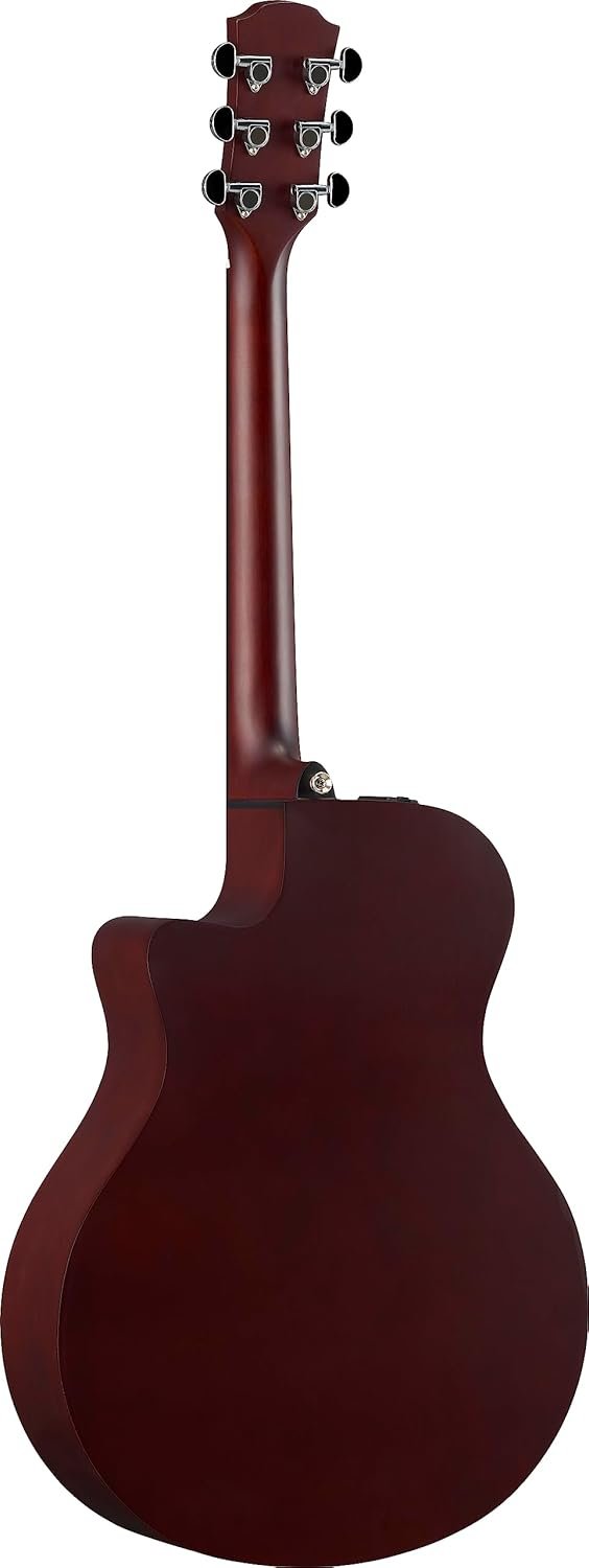 Yamaha 6 String Acoustic-Electric Guitar, Right, Smoky Black Matte (APX600M SMB)