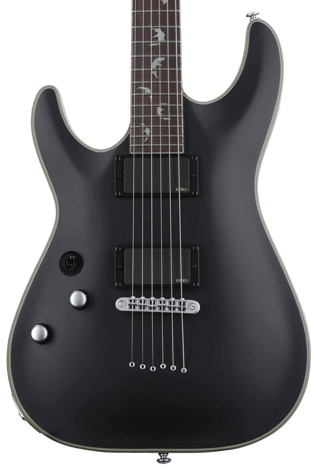 Schecter Damien Platinum 6 Left-Handed - Satin Black