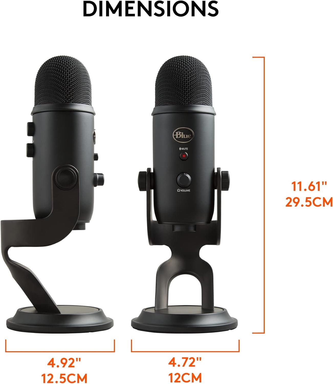 Blue Yeti USB Microphone for Recording, Streaming, Gaming,