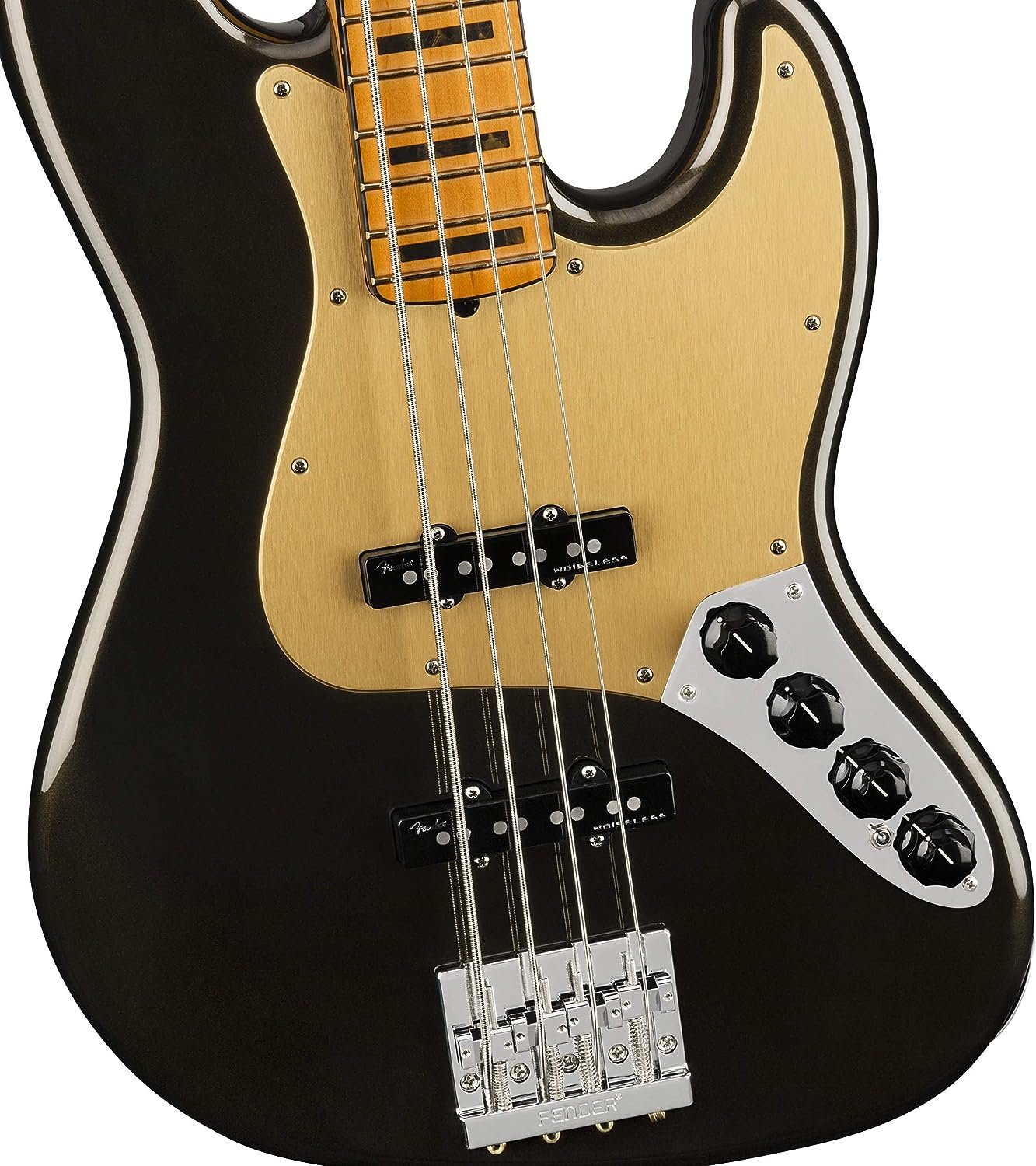 Fender American Ultra Jazz Bass, Texas Tea, Maple Fingerboard