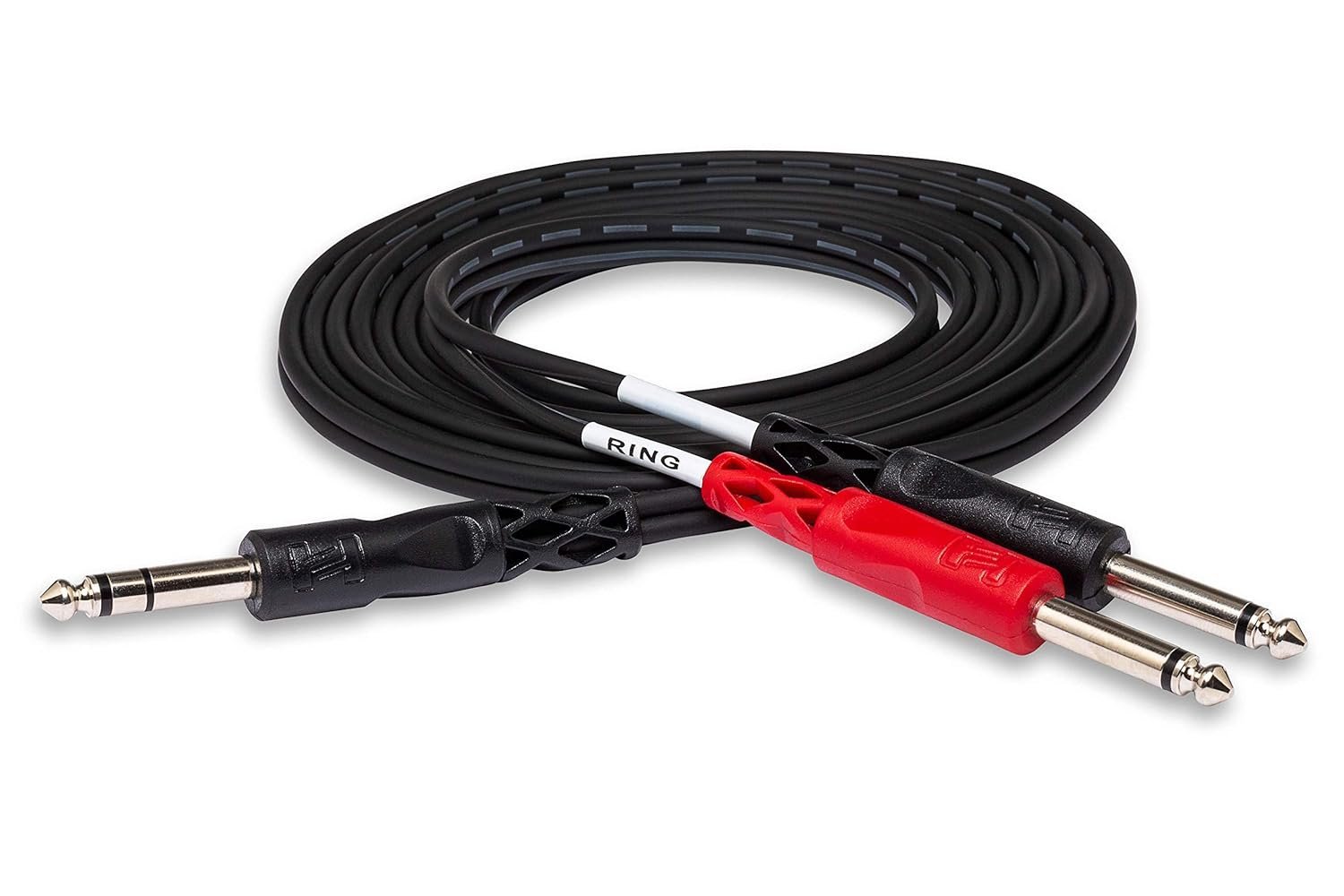 Hosa STP-202 1/4" TRS to Dual 1/4" TS Insert Cable, 2 Meters