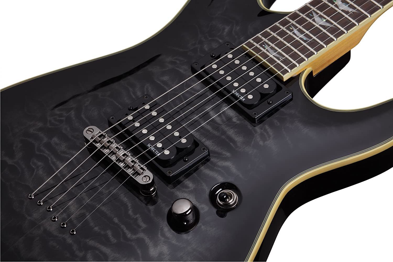 Schecter Omen Extreme-6 Electric Guitar (See-Thru Black)