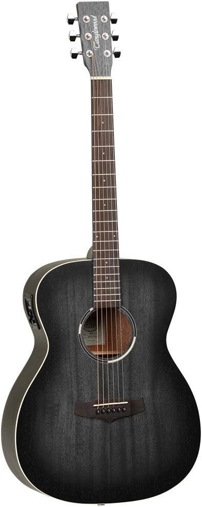 Tanglewood TWBBOE Blackbird Folk Acoustic Electric Guitar with Built in Tuner - Smokestack Black