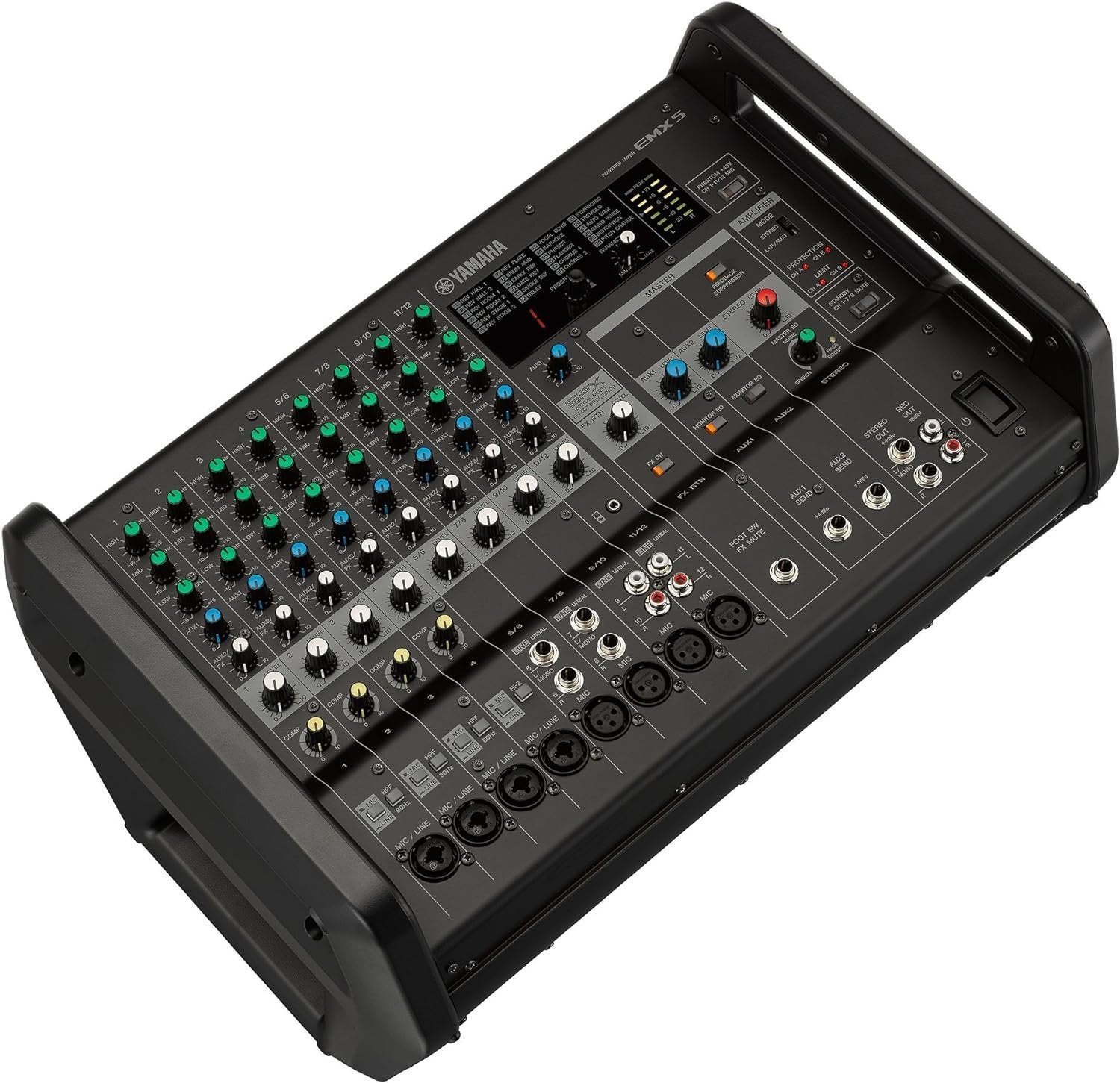 Yamaha EMX5 12-input Stereo Powered Mixer w/ DSP Effects , Black