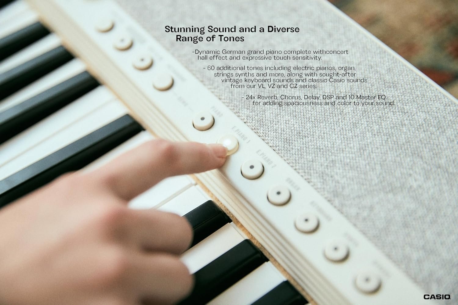 Casio CT-S1-76 76 Key Portable Keyboard, White