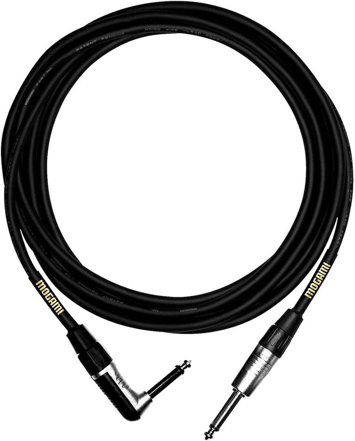 Mogami MCP GT R 10 | 10 Foot Guitar Right Angle Tto Straight Cable.