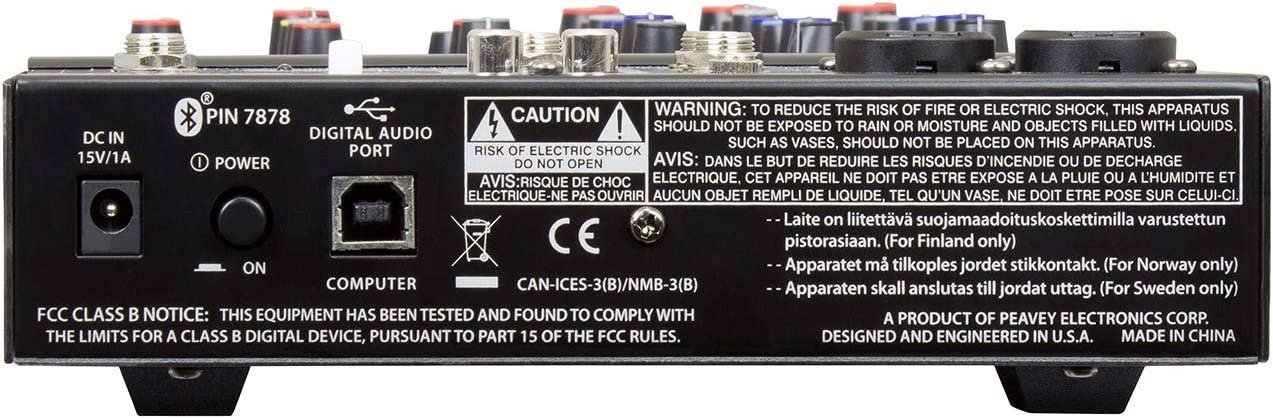 Peavey PV 6 Mixer with Bluetooth