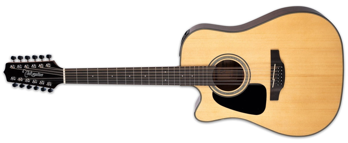 Takamine GD30CE-12 Left-Handed 12-String Dreadnought Acoustic-Electric Guitar, Natural