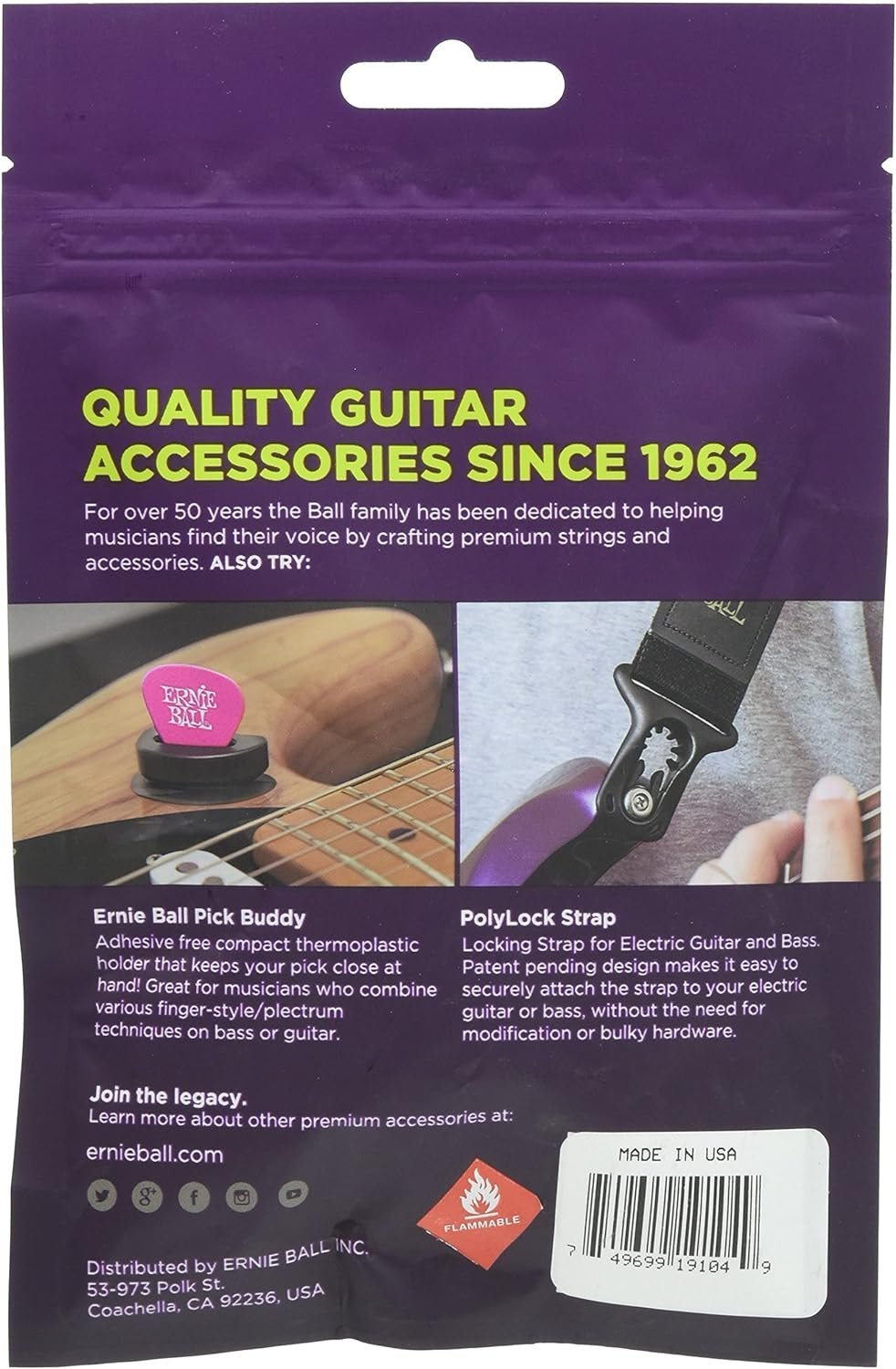 Ernie Ball Guitar Picks, Thin, Black, 144-pack (P09104)