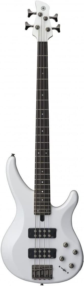 Yamaha 4 String Bass Guitar, Right Handed, White, (TRBX304 WH)