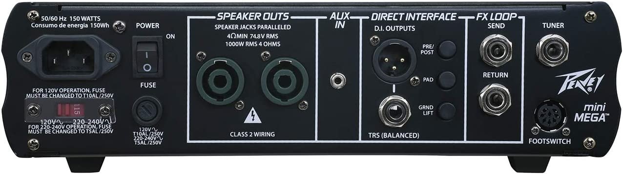 Peavey MiniMEGA 1000-Watt Mini Bass Amp Head