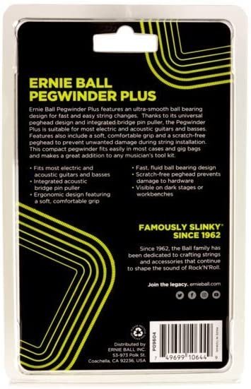 Ernie Ball Pegwinder Plus String Winder (P09604)