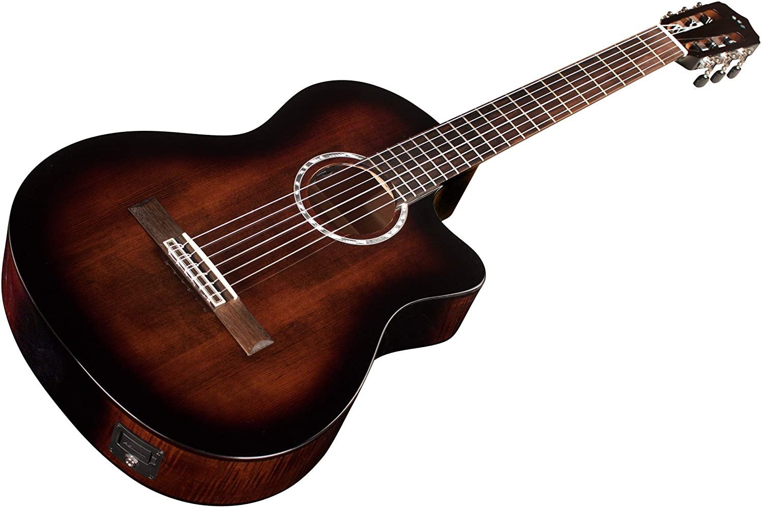 Cordoba Fusion 5 Sonata Burst Acoustic-Electric Cutaway Nylon String Guitar, Fusion Series
