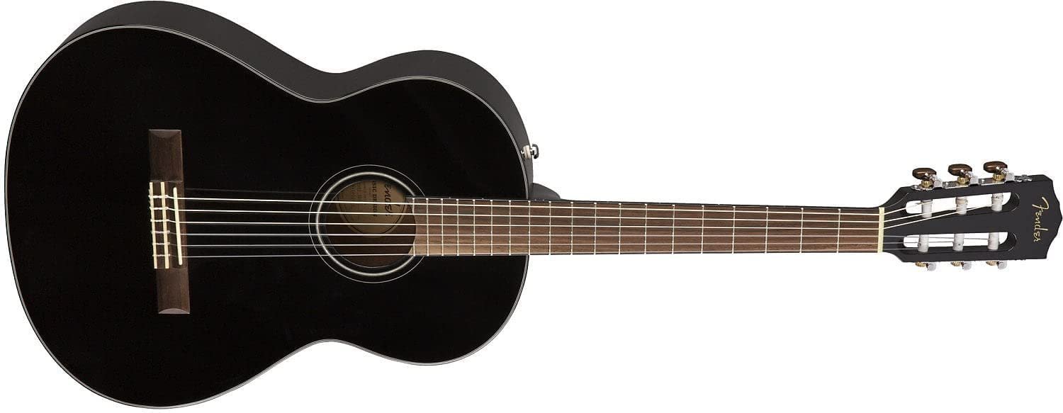 Fender CN-60S Nylon Acoustic Guitar, Walnut Fingerboard, Black