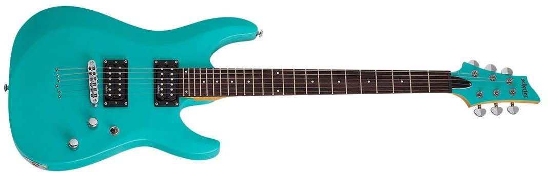 Schecter C-6 Deluxe 6-String Electric Guitar (Right-Hand, Satin Aqua)