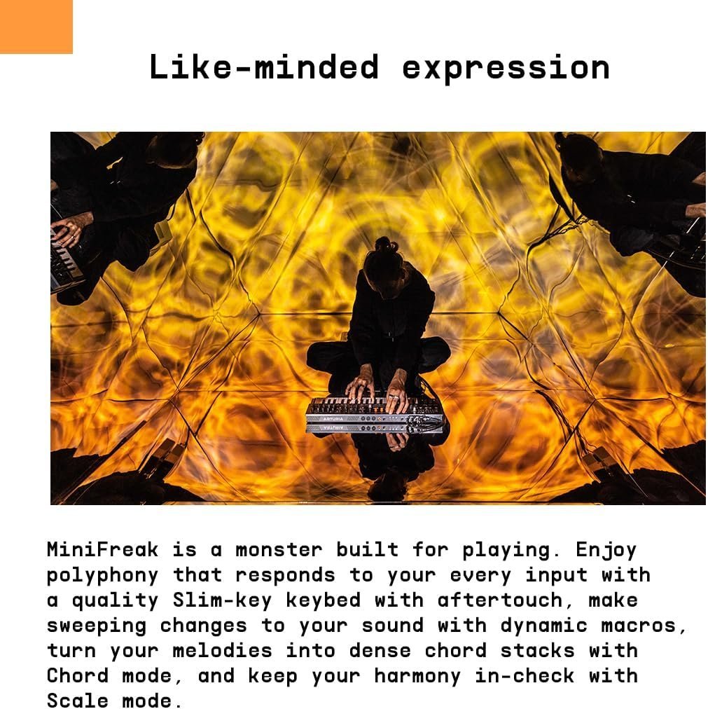 Arturia MiniFreak 37 Key Polyphonic 6-Voice Hybrid Synthesizer Keyboard