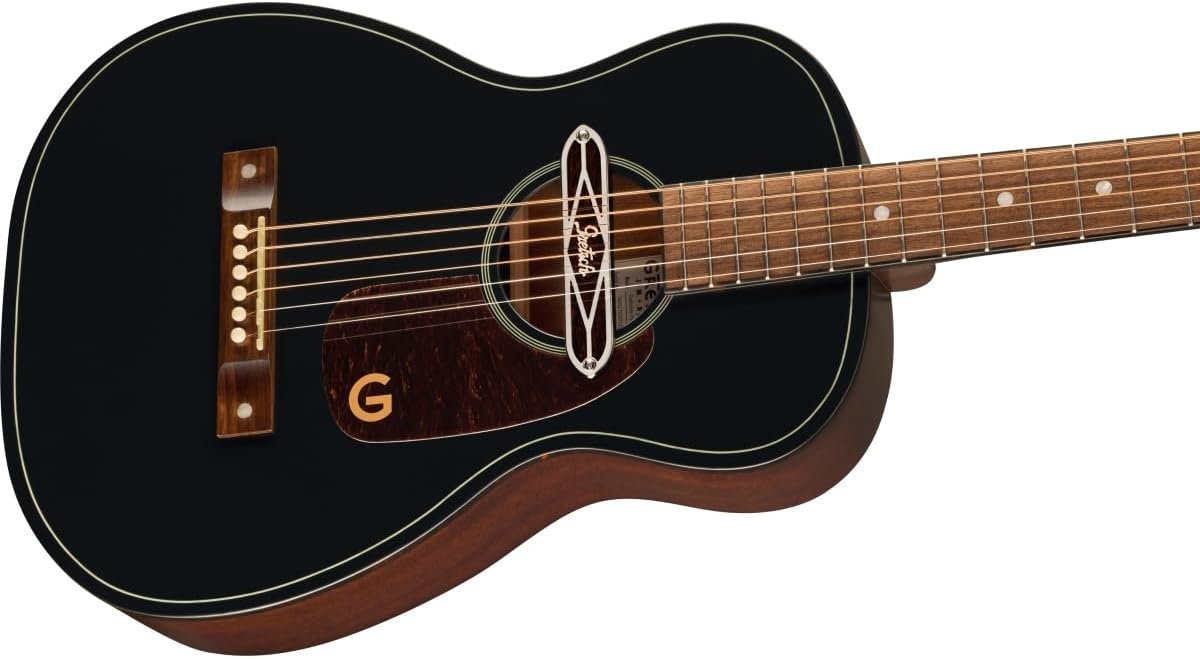 Gretsch Jim Dandy Deltoluxe Parlor Acoustic-electric Guitar - Black