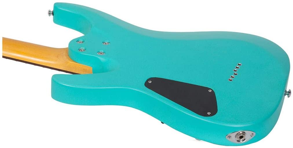 Schecter C-6 Deluxe 6-String Electric Guitar (Right-Hand, Satin Aqua)