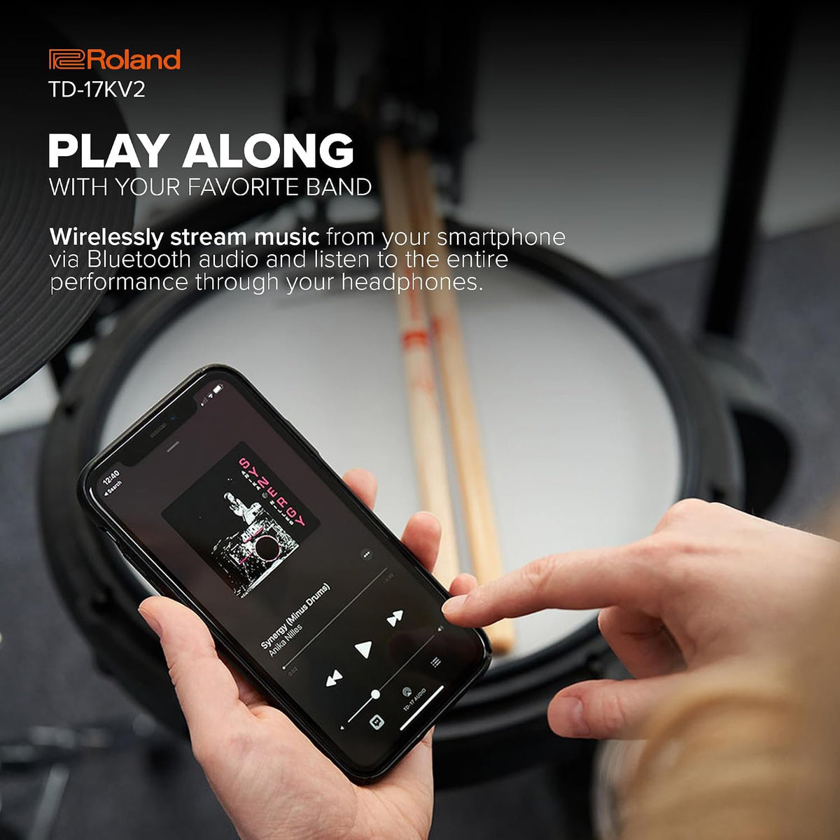 Roland TD-17KV2 V-Drums Quiet 5-Piece Electronic Drum Kit