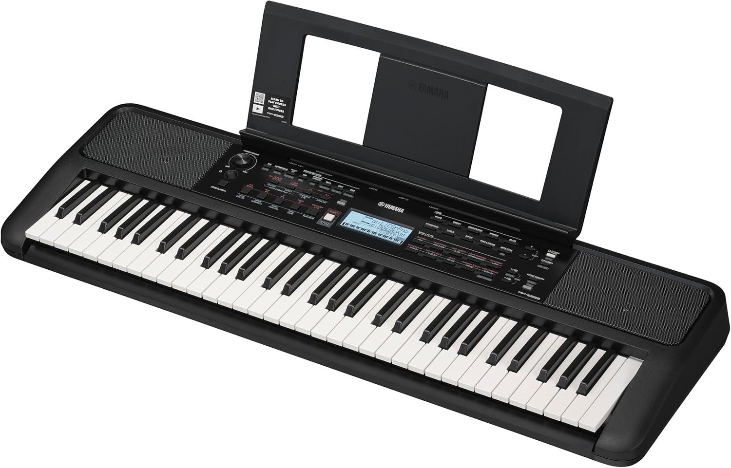 Yamaha PSR-E383 61 Touch Sensitive Keys Portable Keyboard for Beginners with Music Rest, Power Adapter