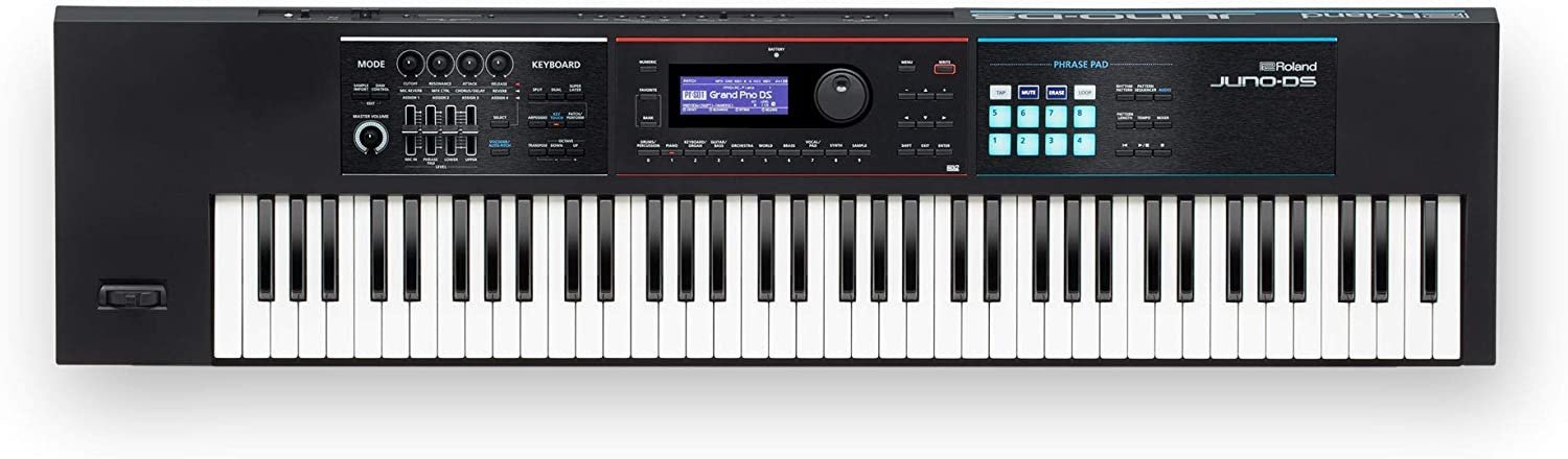 Roland JUNO-DS 76-Key Lightweight Synth-Action Keyboard with Pro Sounds