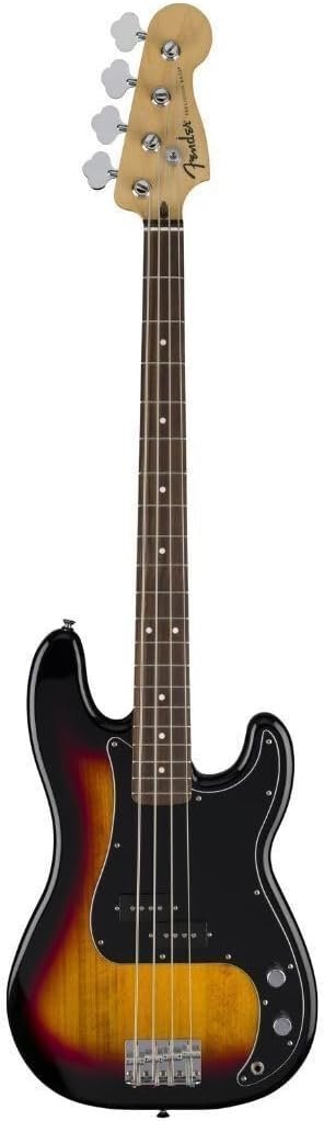 Fender Standard Precision Bass, Laurel Fingerboard, Black Pickguard, 3-Color Sunburst