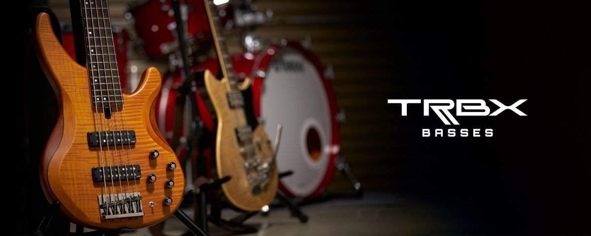 Yamaha 4 String Bass Guitar, Right Handed, White, (TRBX304 WH)