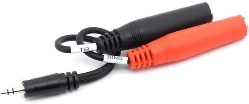 Hosa YMP-137 3.5 mm TRS to Dual 1/4" TSF Stereo Breakout Cable