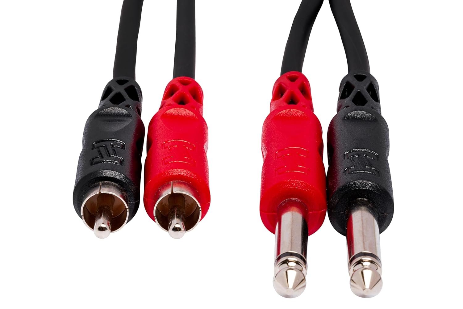 Hosa CPR-204 Dual 1/4" TS to Dual RCA Stereo Interconnect Cable, 4 Meters