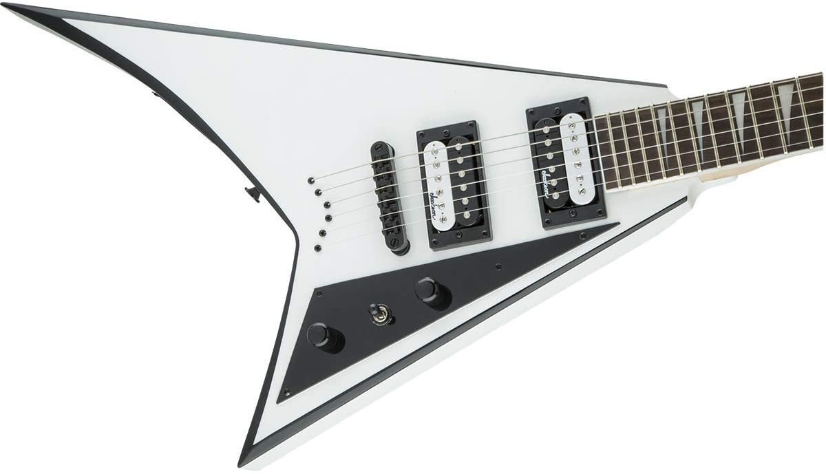 Jackson JS32T Rhoads Electric Guitar (White with Black Bevels)