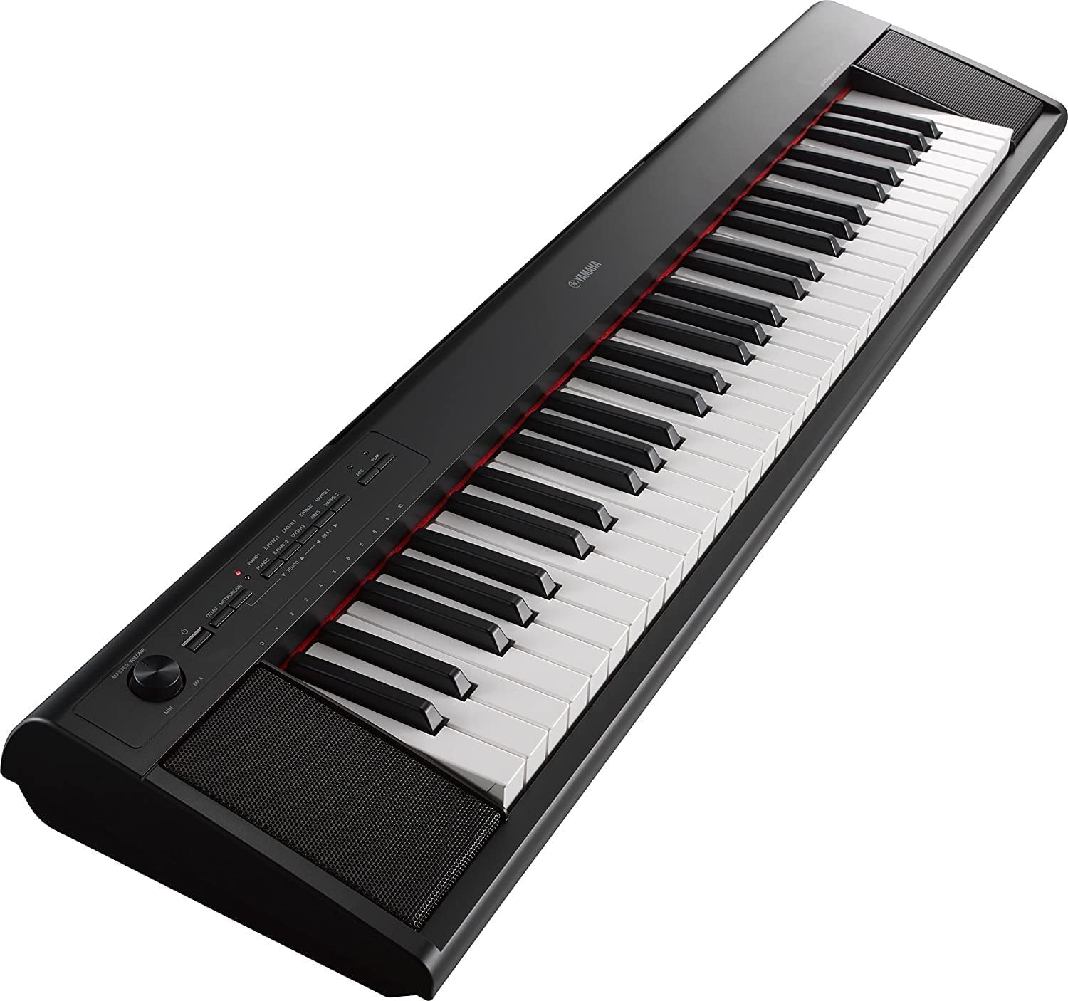 Yamaha NP12 61-Key Lightweight Portable Keyboard with PA130 Power Adapter, Black