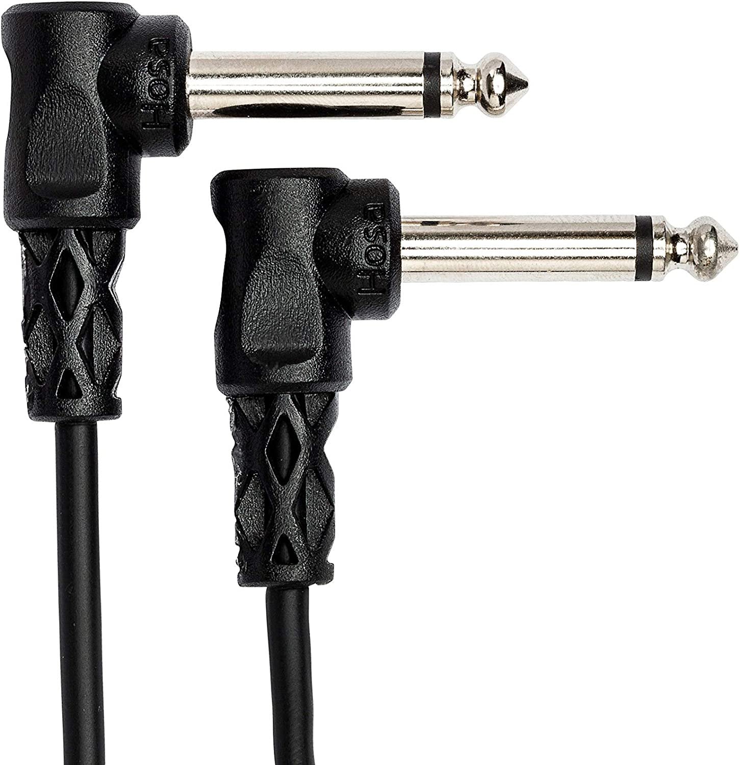 Hosa CFS-112 Molded Right Angled Guitar Patch Cable, 1 Foot