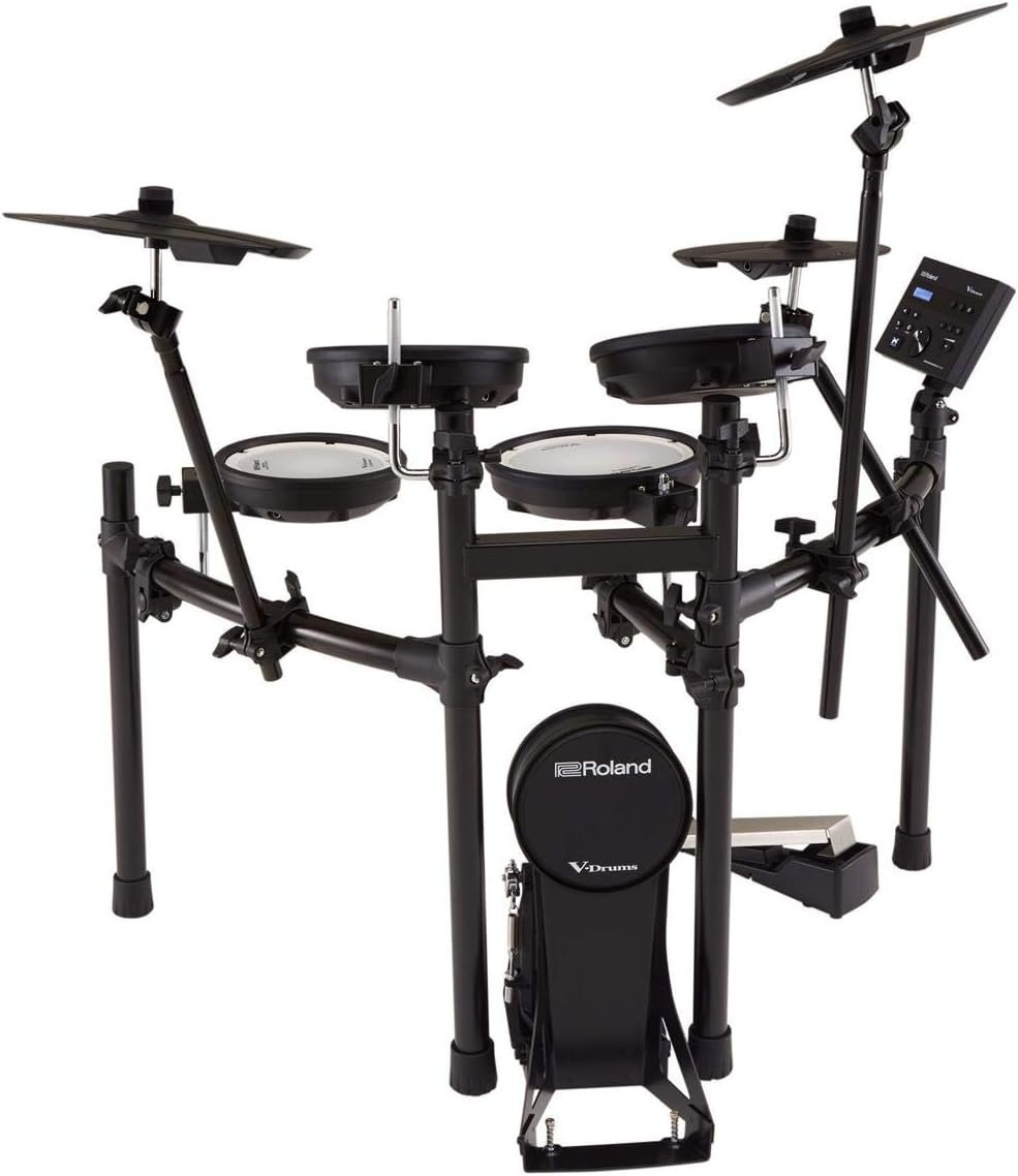 Roland TD-07KV Electronic V-Drums Kit – Legendary Dual-Ply All Mesh Head kit with superior expression and playability – Bluetooth Audio & MIDI – USB for recording audio and MIDI data – 40 FREE Melodic