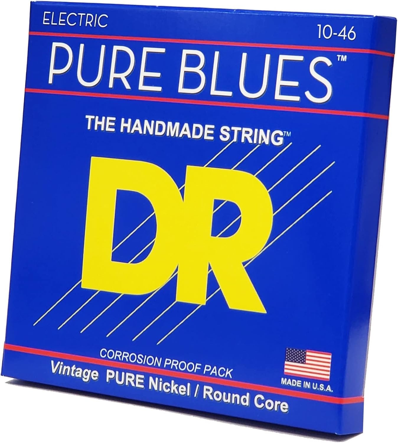 DR Strings Pure Blues Nickel Wound Vintage Style Electric Guitar Strings — 10-46 Gauge