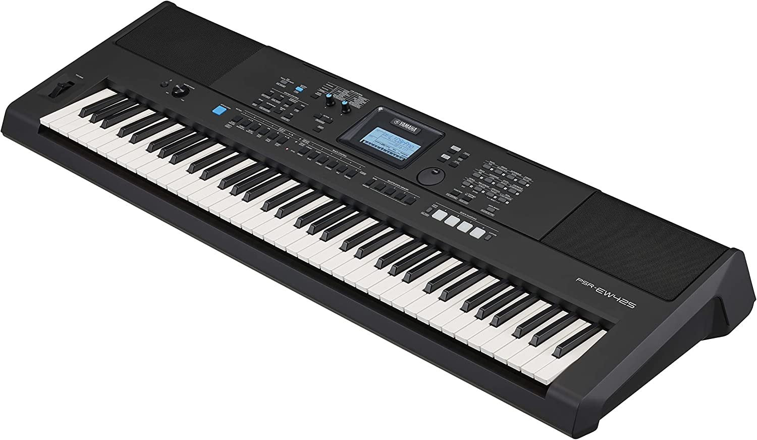 Yamaha (PSREW425) 76-Key Touch-Sensitive Advanced Portable Keyboard with Power Adapter