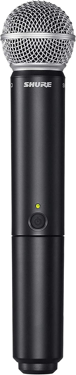 Shure BLX24/SM58 UHF Wireless Microphone System - Perfect for Church, Karaoke, Vocals - 14-Hour Battery Life, 300 ft Range | Includes SM58 Handheld Vocal Mic, Single Channel Receiver | J11 Band