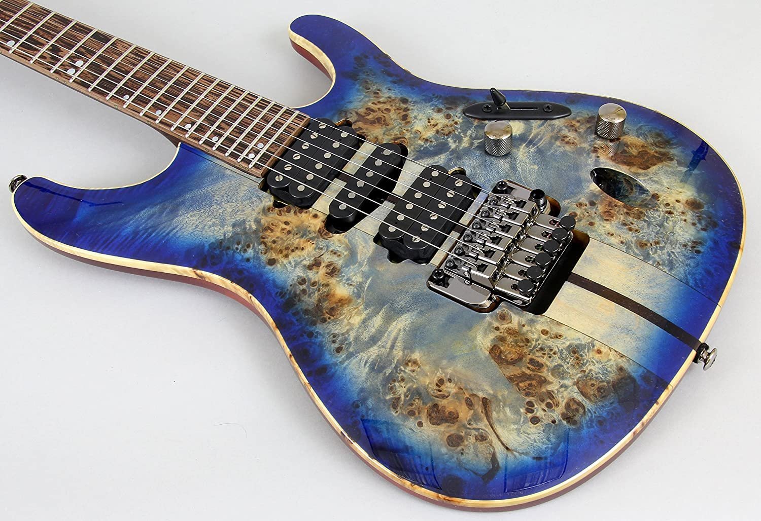 Ibanez S Premium S1070PBZ Electric Guitar Cerulean Blue Burst