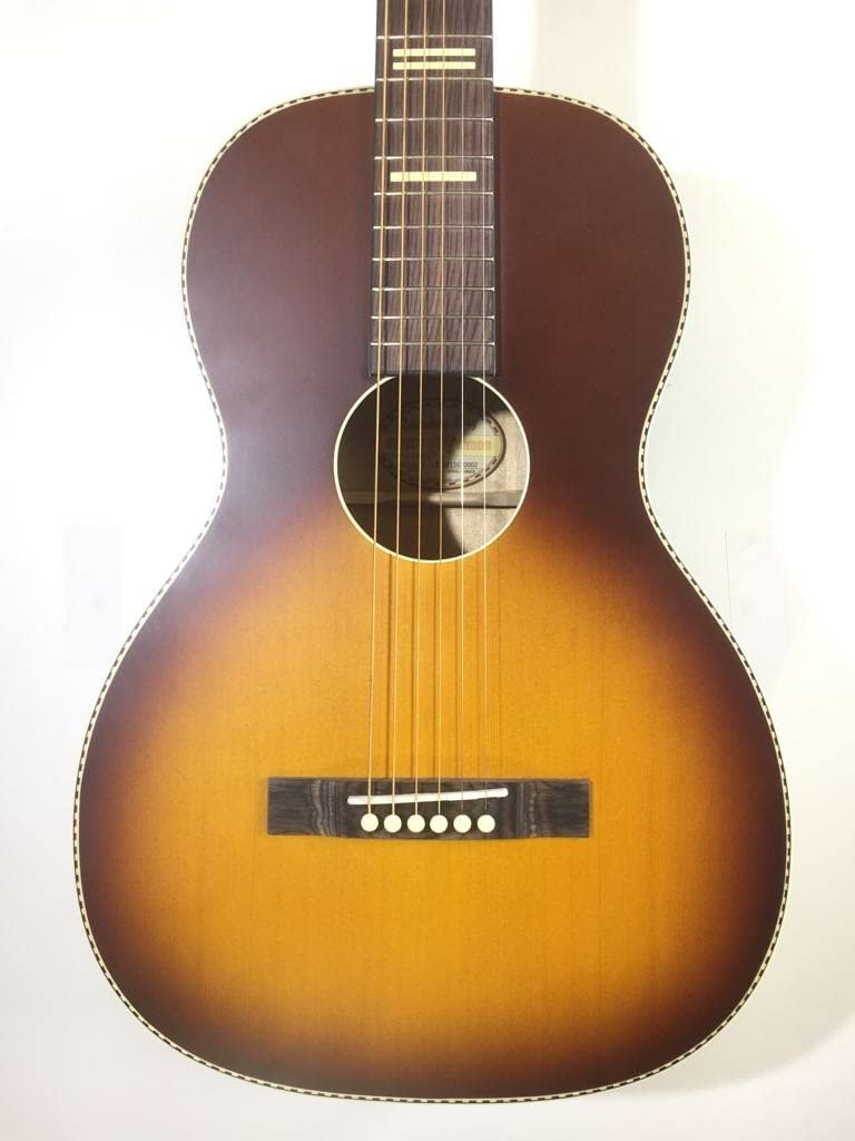 Recording King 6 String RPS-7-TS Dirty 30's Series 7 Single 0 Acoustic Guitar, Tobacco Sunburst